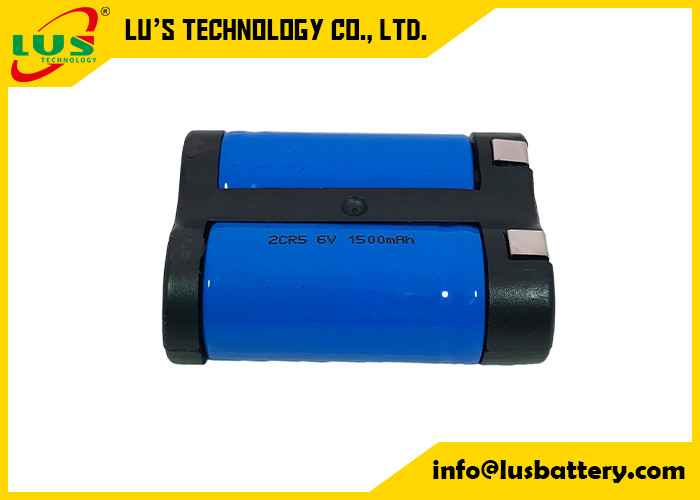 6,0 voltios de litio de la batería 2CR5 3V 1500mah EL2CR5BP 6v DL245 del litio de batería de la cámara