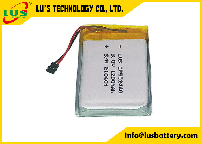 batería CP502440 del litio Mno2 de 3.0V 1200mAh para los productos de RTLS